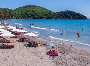 Arillas beach in Perdika, Thesprotia 